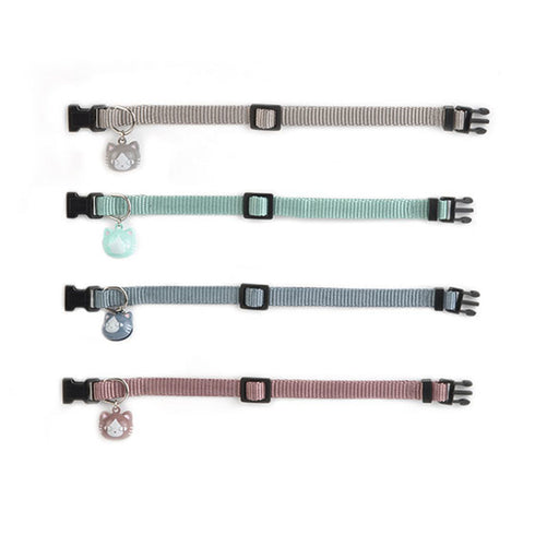 Zgarda cu clopotel pentru pisici din nylon Beeztees Blue