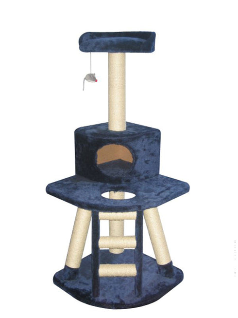 Sisal pisici Ozn Blue 55x55x120 cm