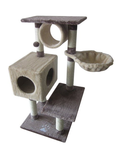 Sisal pisici Daisy Maro-Crem 50x50x113 cm