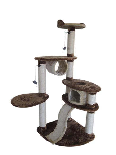 Sisal pisici Felly Crem-Alb 80x60x210 cm