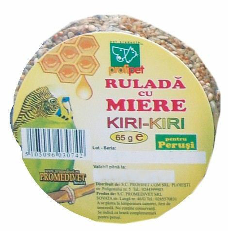 Rulada cu miere pentru perusi Kiri-Kiri 65gr