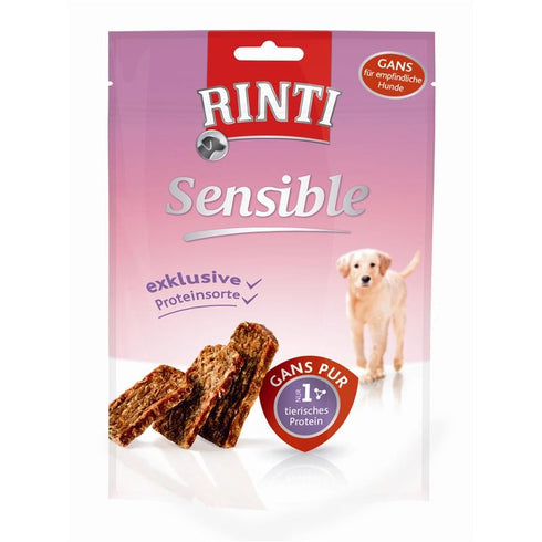 Recompense pentru caini Rinti Sensible Snack cu gasca 50 g