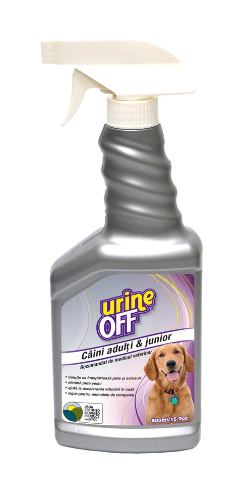 Solutie pentru indepartarea petelor si a mirosurilor Urine Off pentru caini 500ml