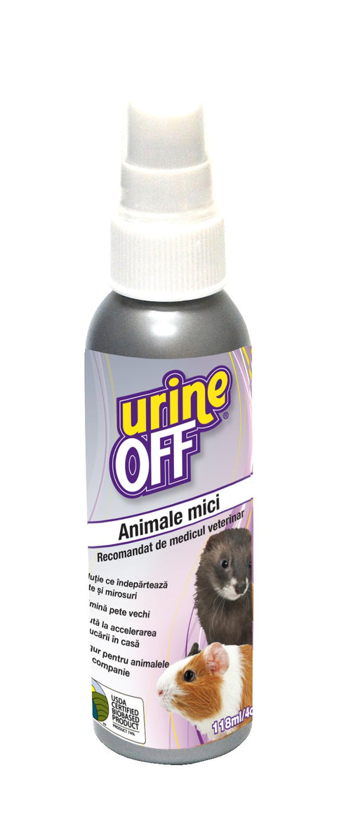 Solutie pentru Indepartarea Petelor si a Mirosurilor Urine Off Rozatoare 118ml