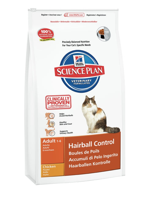 Hrana uscata pentru pisici Hill's Feline Adult Hairball Control cu pui 5 kg