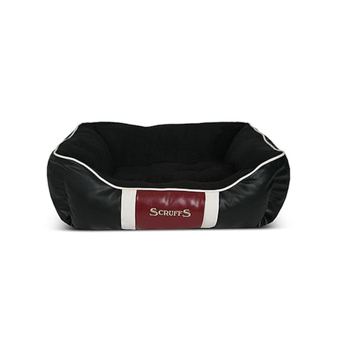 Culcus pentru caini Scruffs Monaco M Negru 60x50 cm