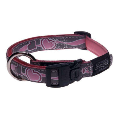 Rogz Zgarda Reflectorizanta Roz 12mm