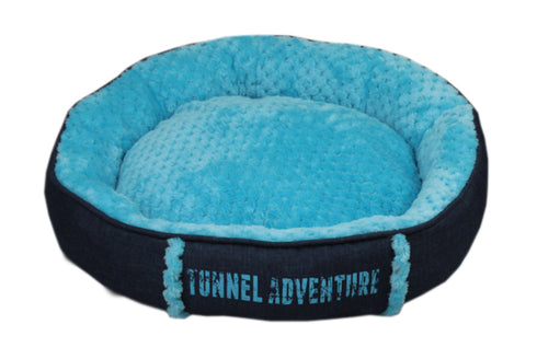 Culcus rotund pentru caini Tunnel Pet M 58x58x15 cm