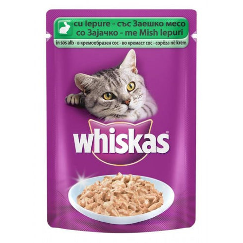 Hrana umeda pentru pisici Whiskas cu Iepure 100gr