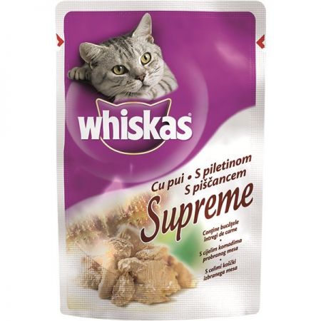 Hrana umeda pentru pisici Whiskas Supreme Pui 85gr