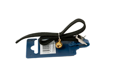 Zgarda neagra elastica pentru pisici 30 cm