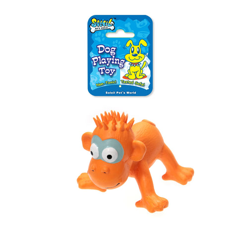 Jucarie pentru caini maimuta din latex Soleil 14 cm