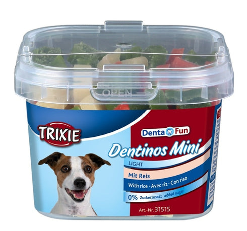 Recompense pentru caini Trixie Dentinos Mini 140 g