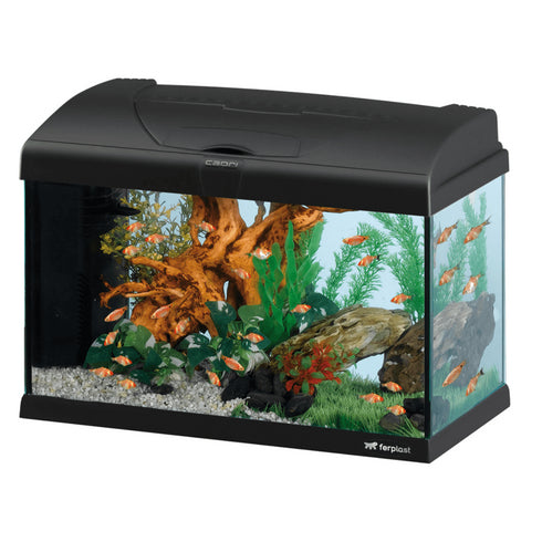 Acvariu din sticla cu lampa si filtru intern Ferplast Capri 52x27x36 cm - 40 L