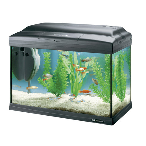Acvariu din sticla FERPLAST CAYMAN 40 CLASSIC NEGRU 41.5x21.5x34CM