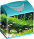Acvariu albastru din sticla Hopar 23x17x25.5 cm