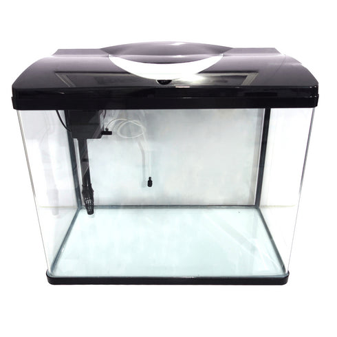 Acvariu negru din sticla Hopar 48.5x28.5x43 cm