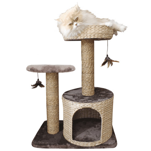 Ansamblu de joaca pentru pisici Croci Natural Larix 60x38x80 cm