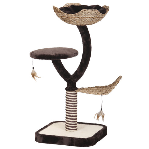 Ansamblu de joaca pentru pisici Croci Natural Magnolia 45x45x99 cm