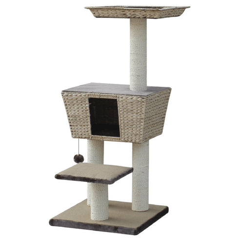 Ansamblu de joaca pentru pisici Nobby Motega S Bej 48X48X114cm