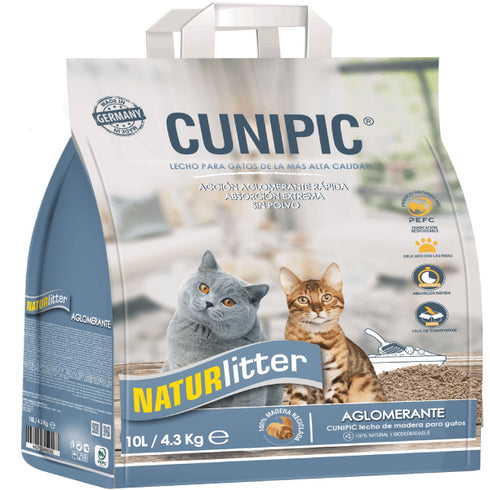 Asternut aglomerant pentru pisici Cunipic 10L