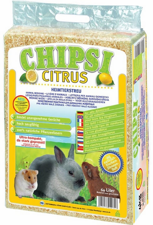 Asternut pentru rozatoare Chipsi Citrus Multi 60 L