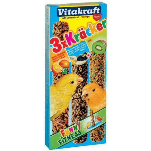 Baton pentru canari VITAKRAFT Trio Mix Banane Kiwi Portocale 3buc