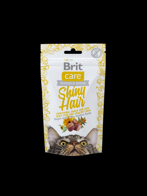 Recompense pentru pisici Brit Care Snack Shiny Hair 50 g