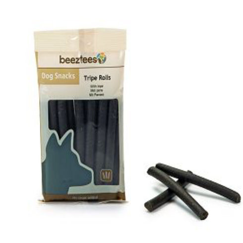 Recompense pentru caini Beeztees Snack Rulouri Burta 150g