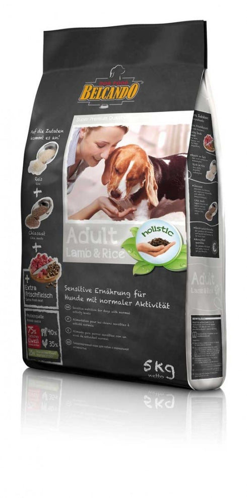 Hrana uscata pentru caini Belcando Adult cu miel si orez 5 kg