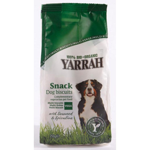 Recompense pentru Caini Yarrah Biscuiti Vegetali cu Alge si Spirulina 250g