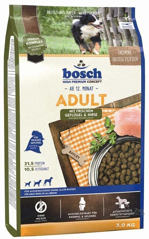 Hrana uscata pentru caini Bosch Adult cu pui 3 kg