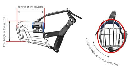 Botnita metalica pentru caini K9 Ciobanesc German