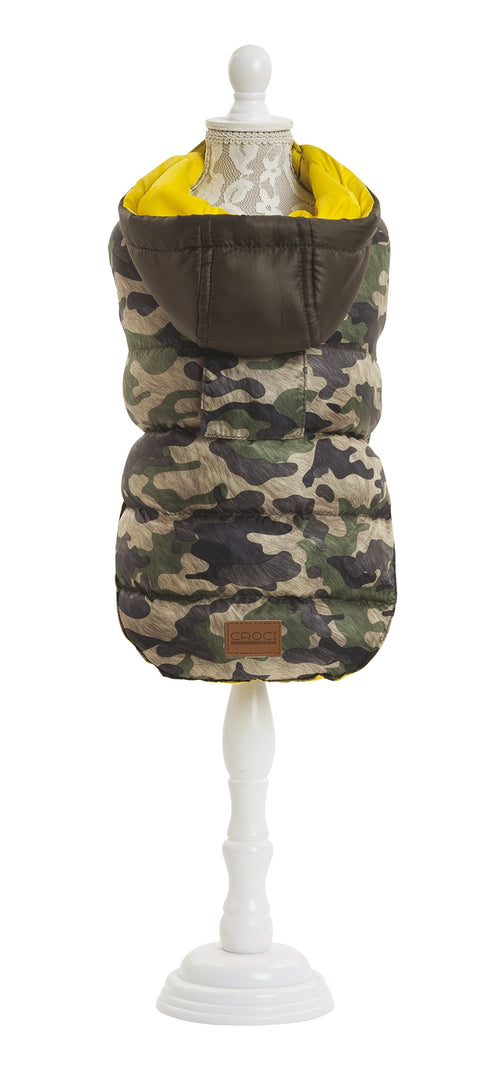 Haina matlasata cu doua fete pentru caini Croci Military 45 cm