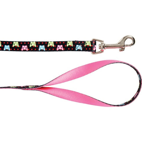 Lesa neagra din nylon pentru caini Zolux Candy 1.2 m