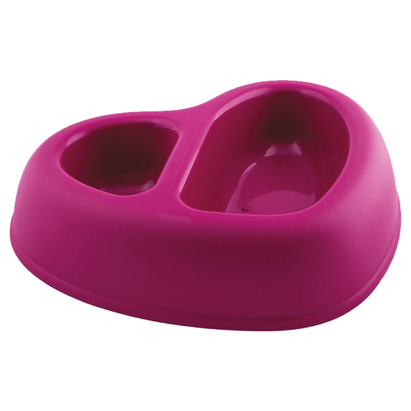 Castron pentru caini si pisici Geo That's Amore Dublu 27x22.5x6.5cm - Animax