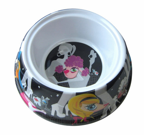 Castron din melamina pentru caini Glamour Bone 700 ml