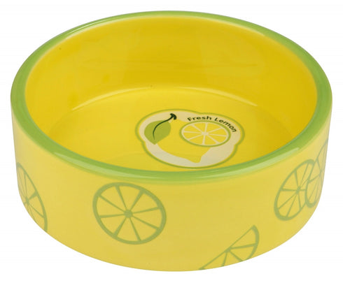Castron galben pentru caini Trixie Fresh Fruits 0.3 L