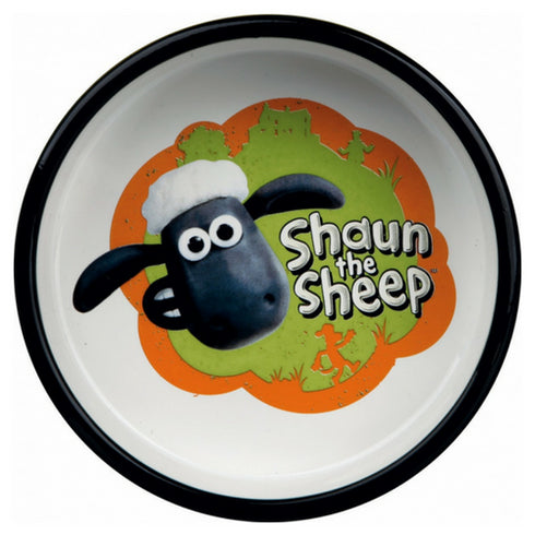 Castron portocaliu pentru caini si pisici Trixie Shaun the Sheep 300 ml