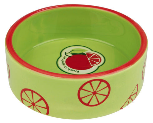 Castron verde pentru caini Trixie Fresh Fruits 0.3 L