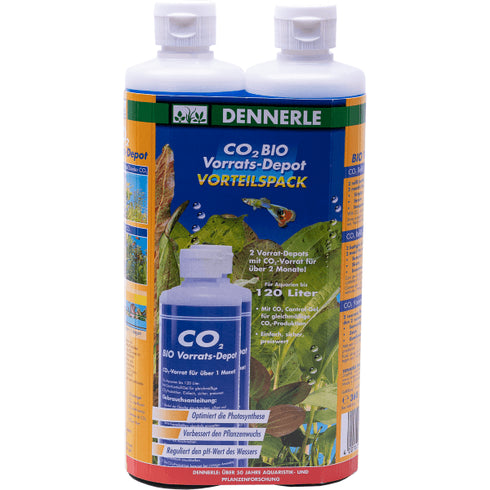 Sticle de alimentare CO2 Dennerle Twin Pack CO2 Bio 2x180g