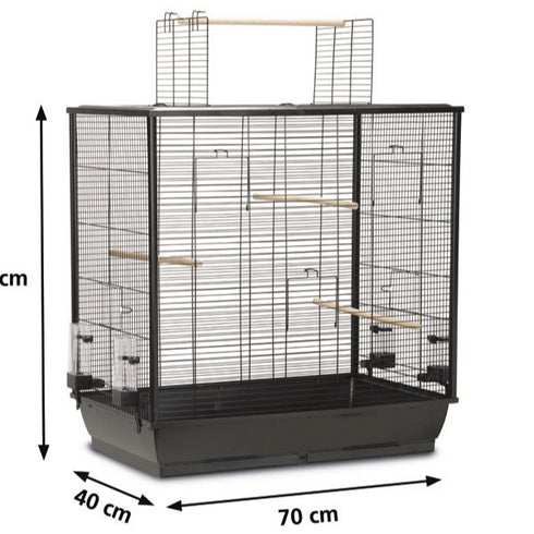 Colivie pentru pasari Beeztees Fiona Open Black 70X40X80 cm