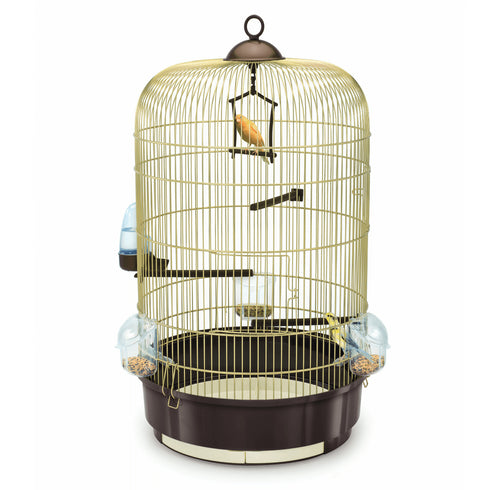 Colivie pentru pasari Luna Clopot 40x65cm Aurie-Antracit