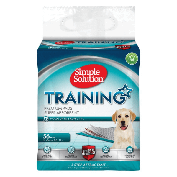 Covorase absorbante pentru caini Simple Solution Puppy 56 bucati - Animax
