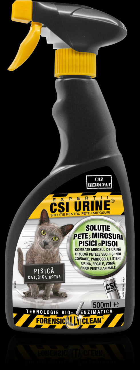 Solutie pentru pete si mirosuri CSI Urine Cat Spray 500 ml