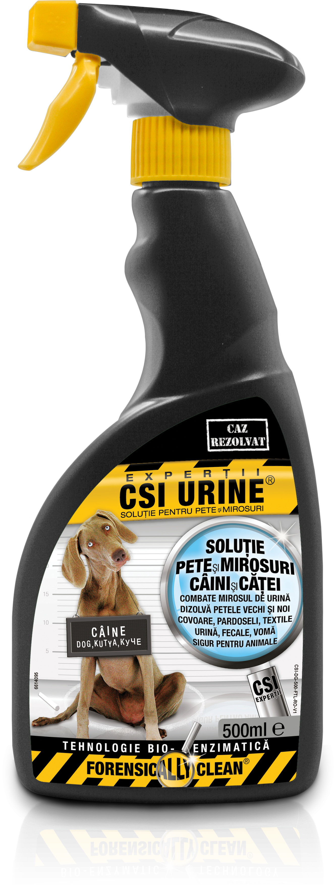 Solutie pentru pete si mirosuri CSI Urine Dog Spray 500 ml - Animax