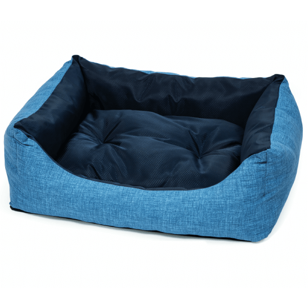 Culcus pentru caini Leopet Rodi Blue-Light Blue 45x60cm - Animax
