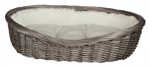 Culcus gri din nuiele pentru caini Trixie 50 cm