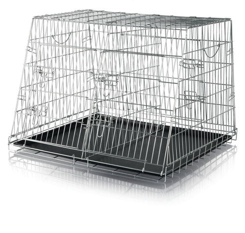 Cusca dubla transport pentru caini 93X68X79 cm