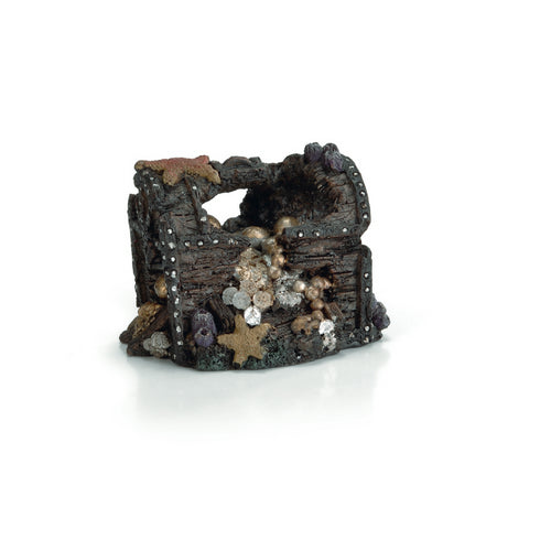 Decor pentru acvariu Cufar cu monede Beeztees 11.5x8x8 cm